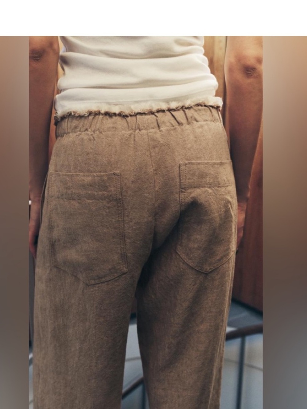 NEW ZARA 100% linen wide leg drawstring trouser size M
🚨NO DISCOUNT - Picture 3 of 8